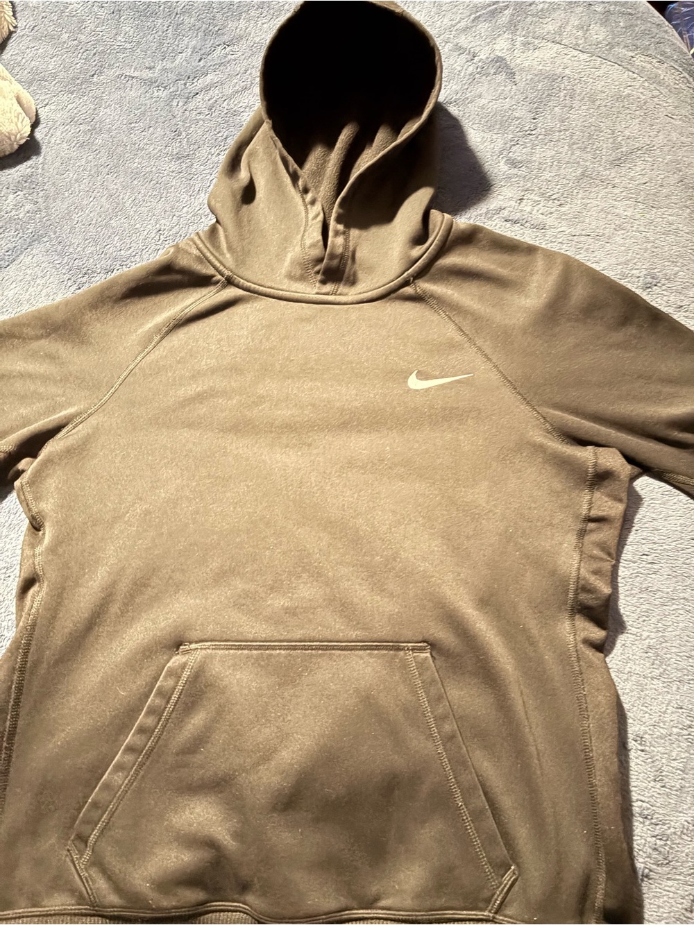 Nike Black Hoodie with White Swoosh